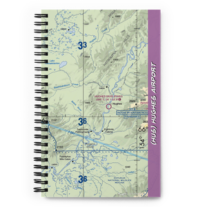 Hughes Airport (HUS) VFR Sectional Notebook