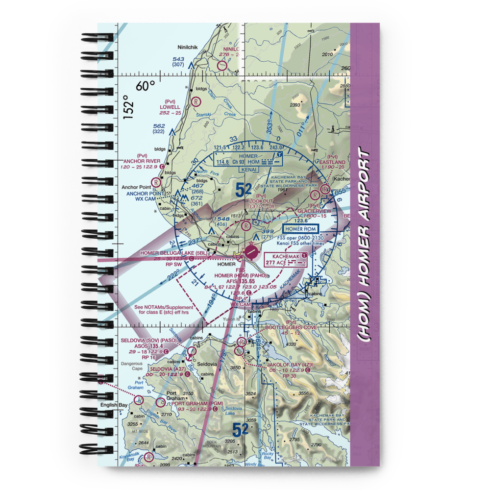 Homer Airport (HOM) VFR Sectional Notebook 