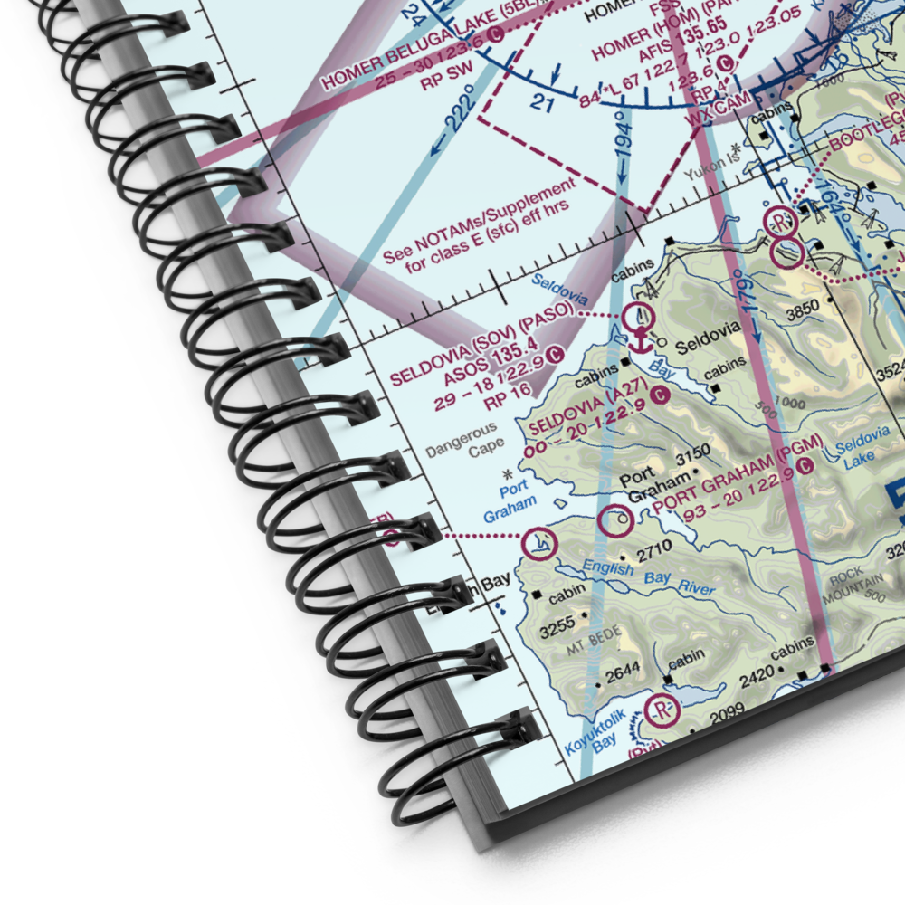 Homer Airport (HOM) VFR Sectional Notebook 
