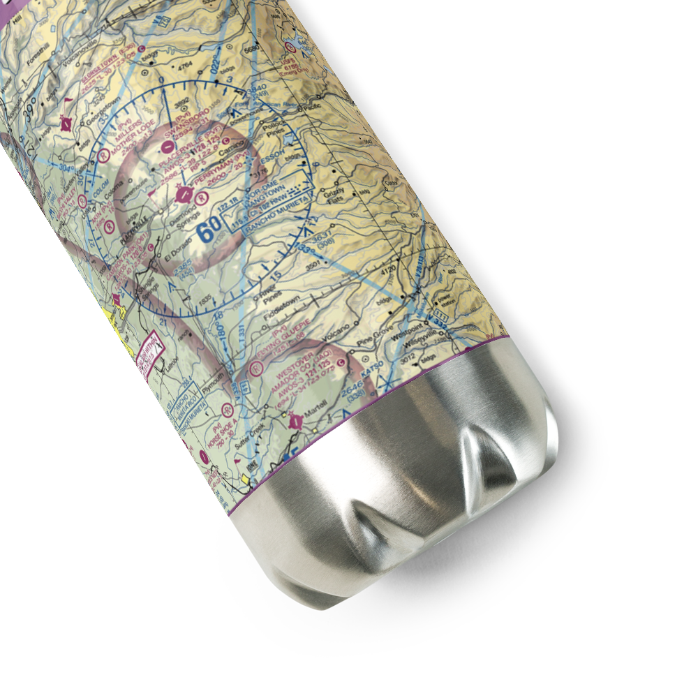 Perryman Airport (7CL9) VFR Sectional Water Bottle 
