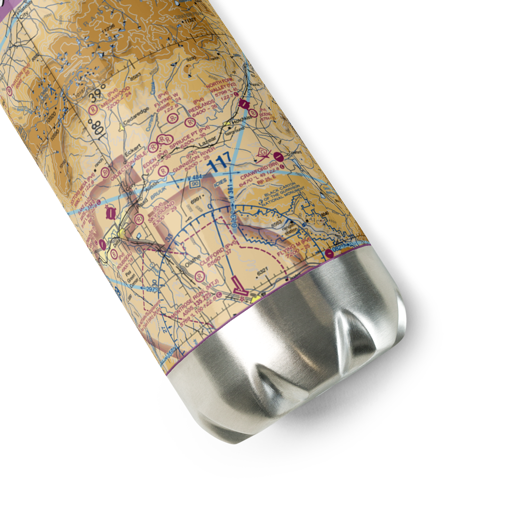 Hawkins Ranch Airport (7CO2) VFR Sectional Water Bottle 