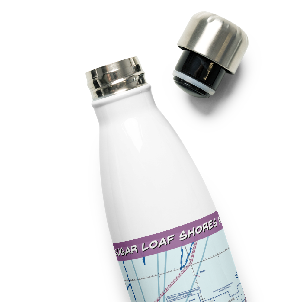 Sugar Loaf Shores Airport (7FA1) VFR Sectional Water Bottle 