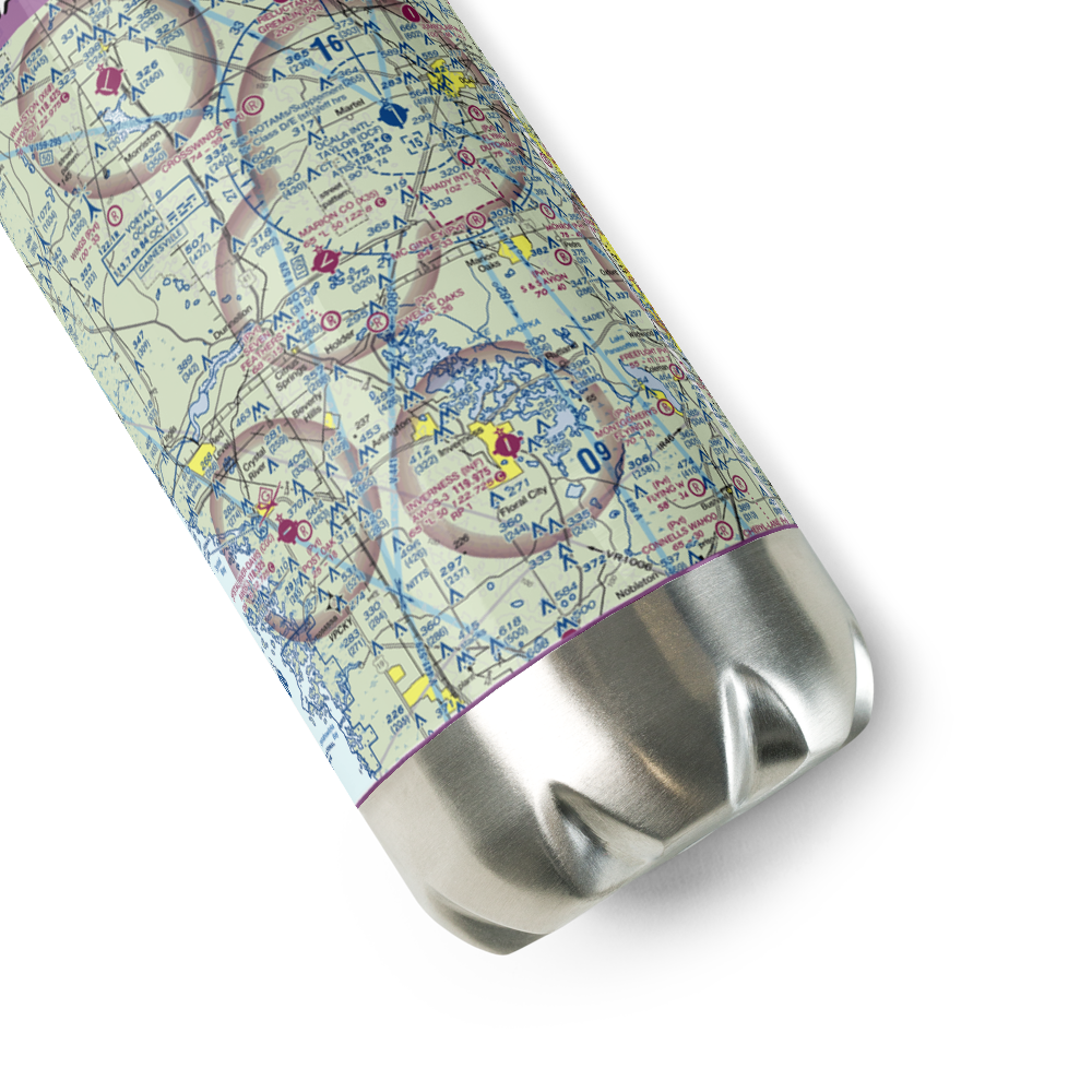 Drake Ranch Airport (7FD2) VFR Sectional Water Bottle 