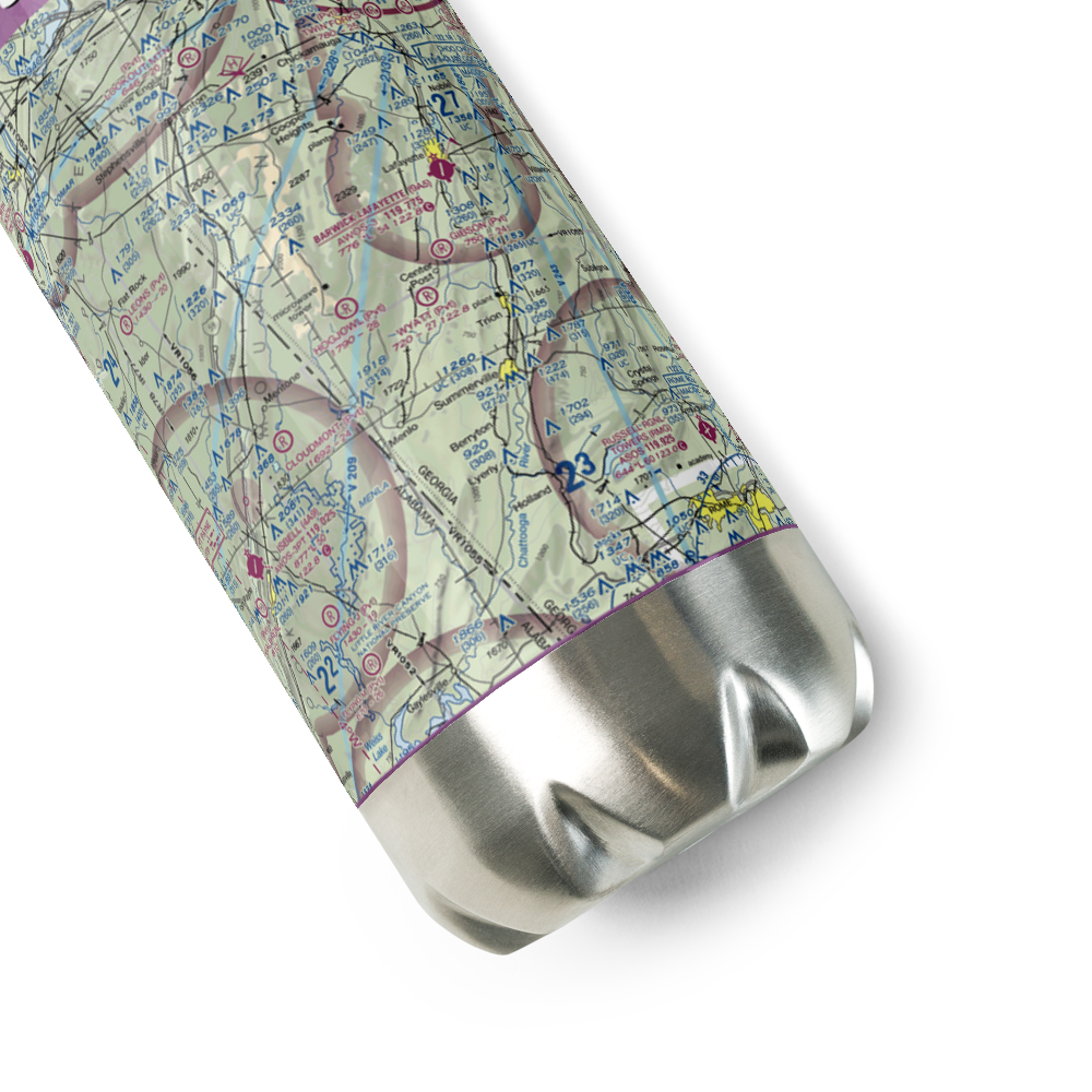 Mount Cove STOLport (7GA5) VFR Sectional Water Bottle 