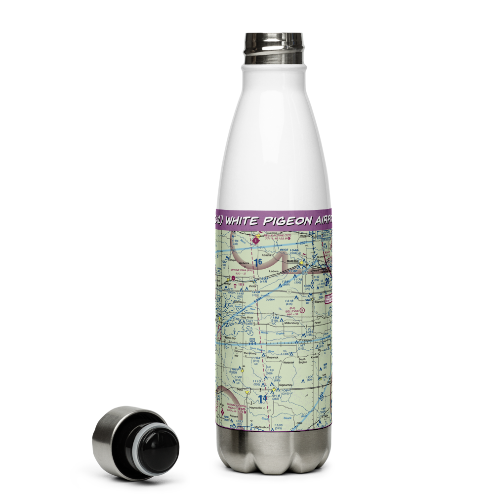 White Pigeon Airport (7IA1) VFR Sectional Water Bottle 