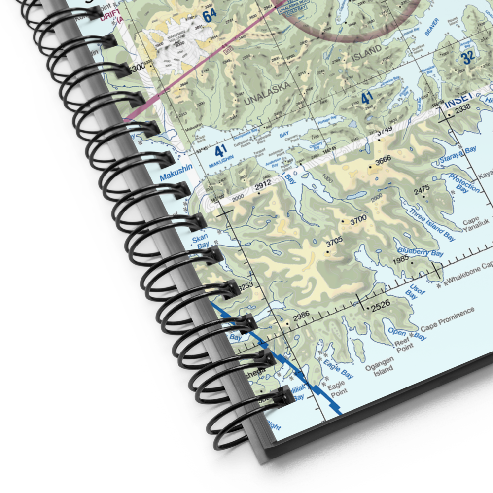 Unalaska Airport (DUT) VFR Sectional Notebook 