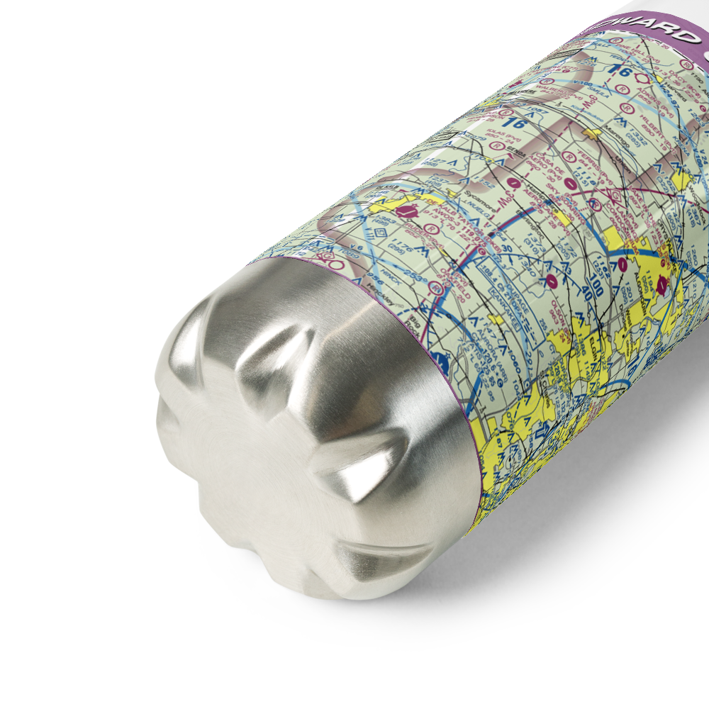 Edward Getzelman Airport (7IL7) VFR Sectional Water Bottle 