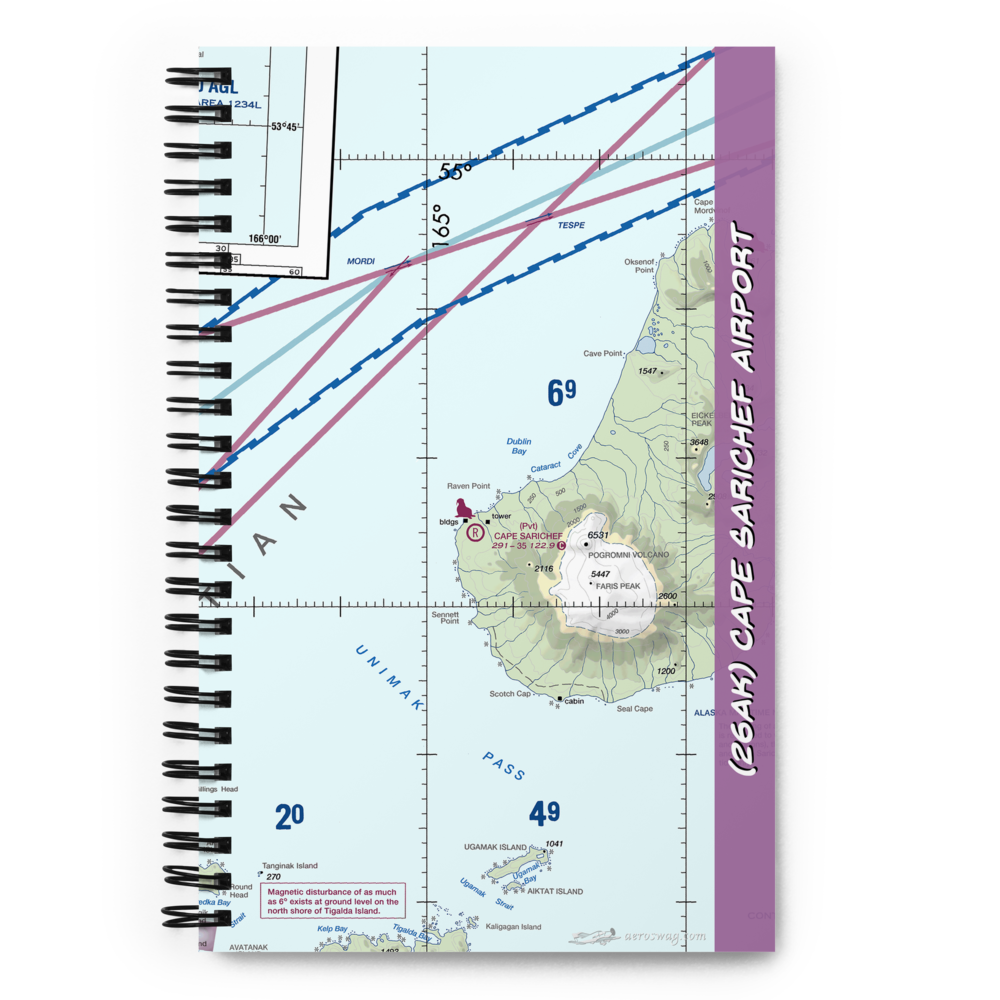 Cape Sarichef Airport (26AK) VFR Sectional Notebook 