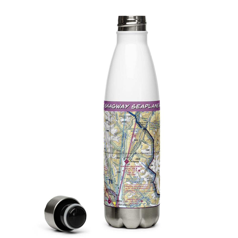 Skagway Seaplane Base (7K2) VFR Sectional Water Bottle 