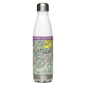 Linders Cow-Chip Airport (7KS6) VFR Sectional Water Bottle