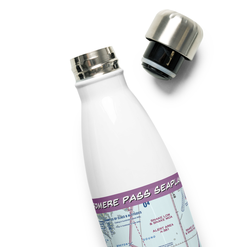 Romere Pass Seaplane Base (7LA7) VFR Sectional Water Bottle 