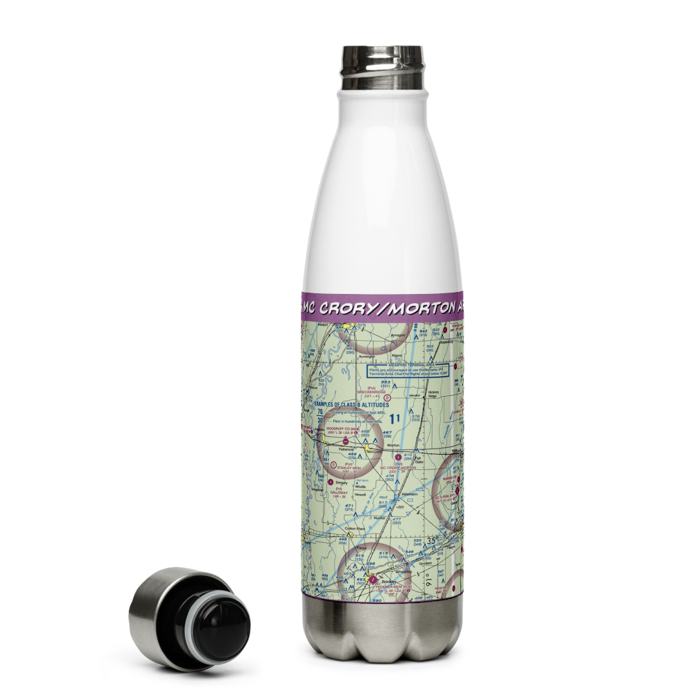 Mc Crory/Morton Airport (2AR4) VFR Sectional Water Bottle 