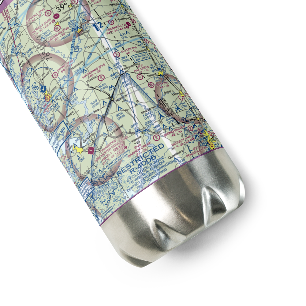 Magennis Farm Airport (7MD1) VFR Sectional Water Bottle 