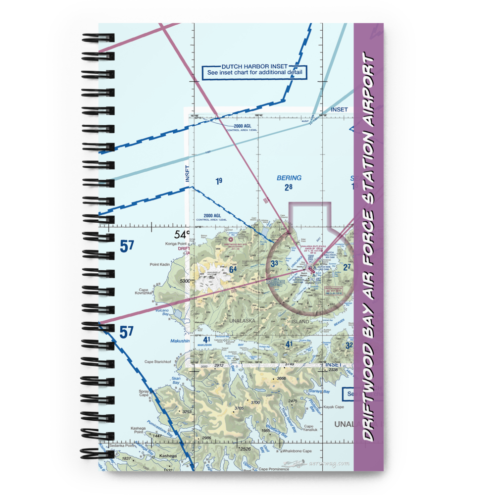 Driftwood Bay Air Force Station Airport (AK23) VFR Sectional Notebook 