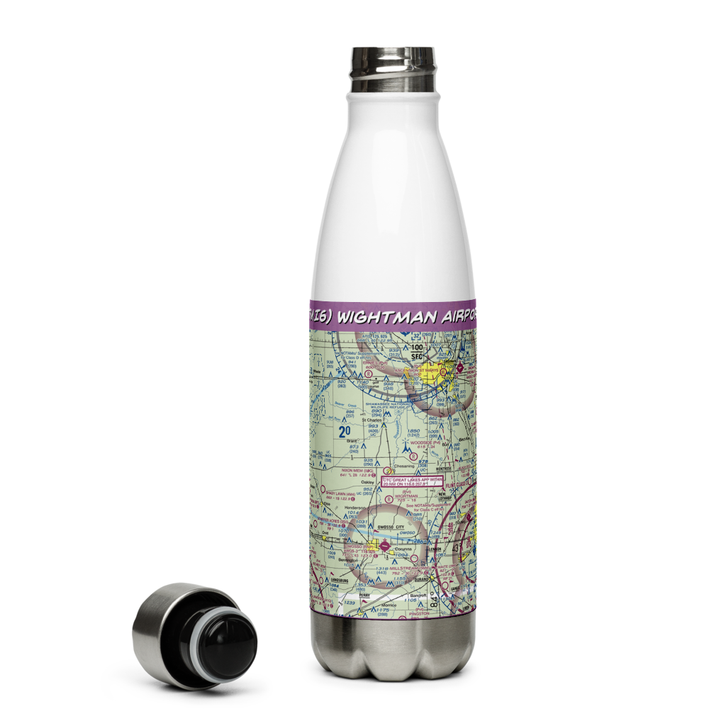 Wightman Airport (7MI6) VFR Sectional Water Bottle 