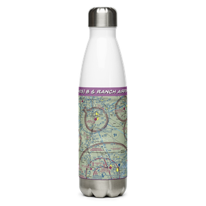 B S Ranch Airport (7MO3) VFR Sectional Water Bottle