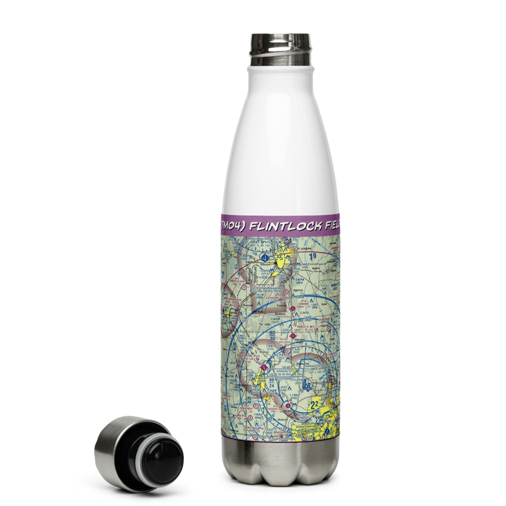 Flintlock Field (7MO4) VFR Sectional Water Bottle 
