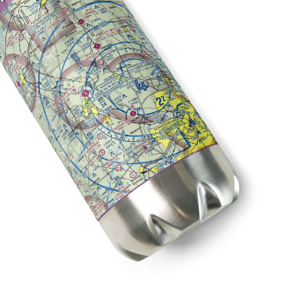 Elton Field (7MO5) VFR Sectional Water Bottle 