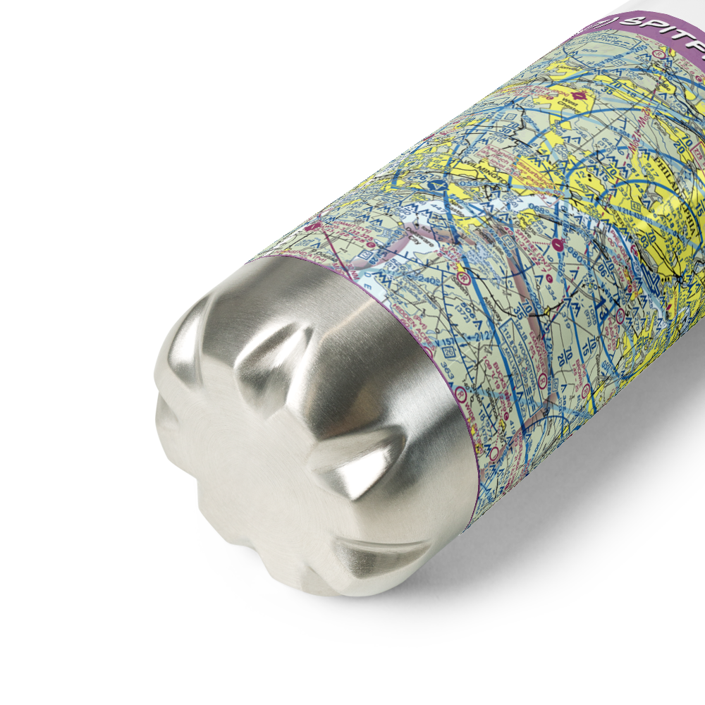 Spitfire Aerodrome (7N7) VFR Sectional Water Bottle 