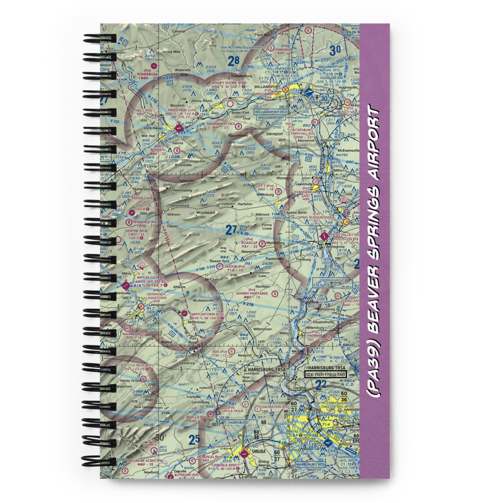 Beaver Springs Airport (PA39) VFR Sectional Notebook 