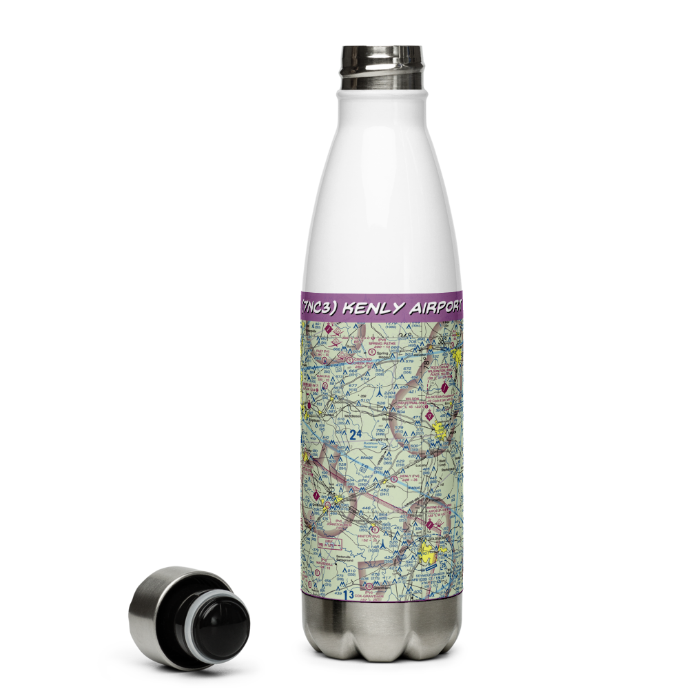 Kenly Airport (7NC3) VFR Sectional Water Bottle 