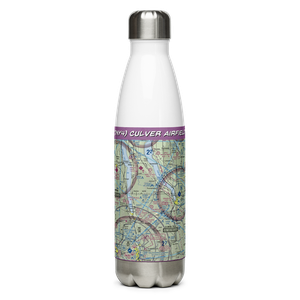 Culver Airfield (7NY4) VFR Sectional Water Bottle