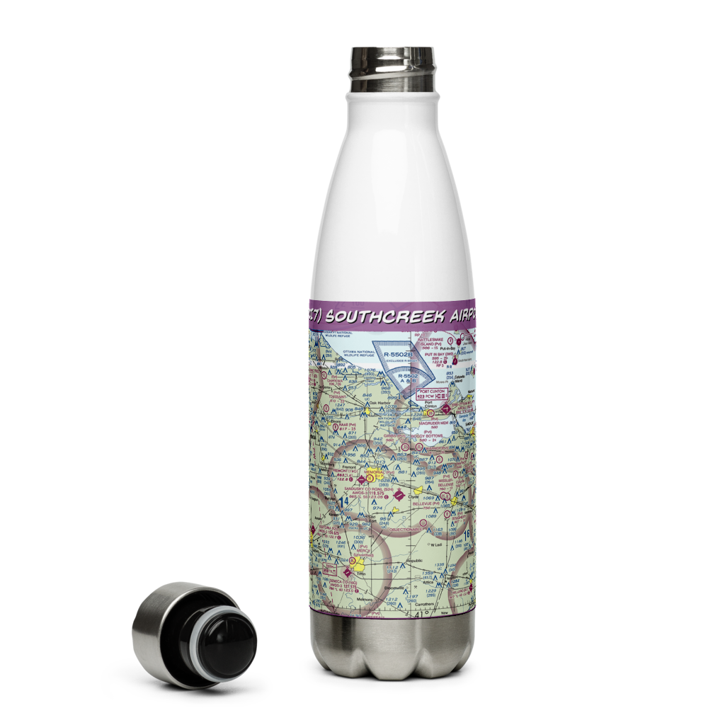Southcreek Airport (7OI7) VFR Sectional Water Bottle 