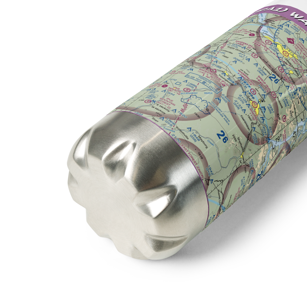 Warren Airpark (7PA1) VFR Sectional Water Bottle 