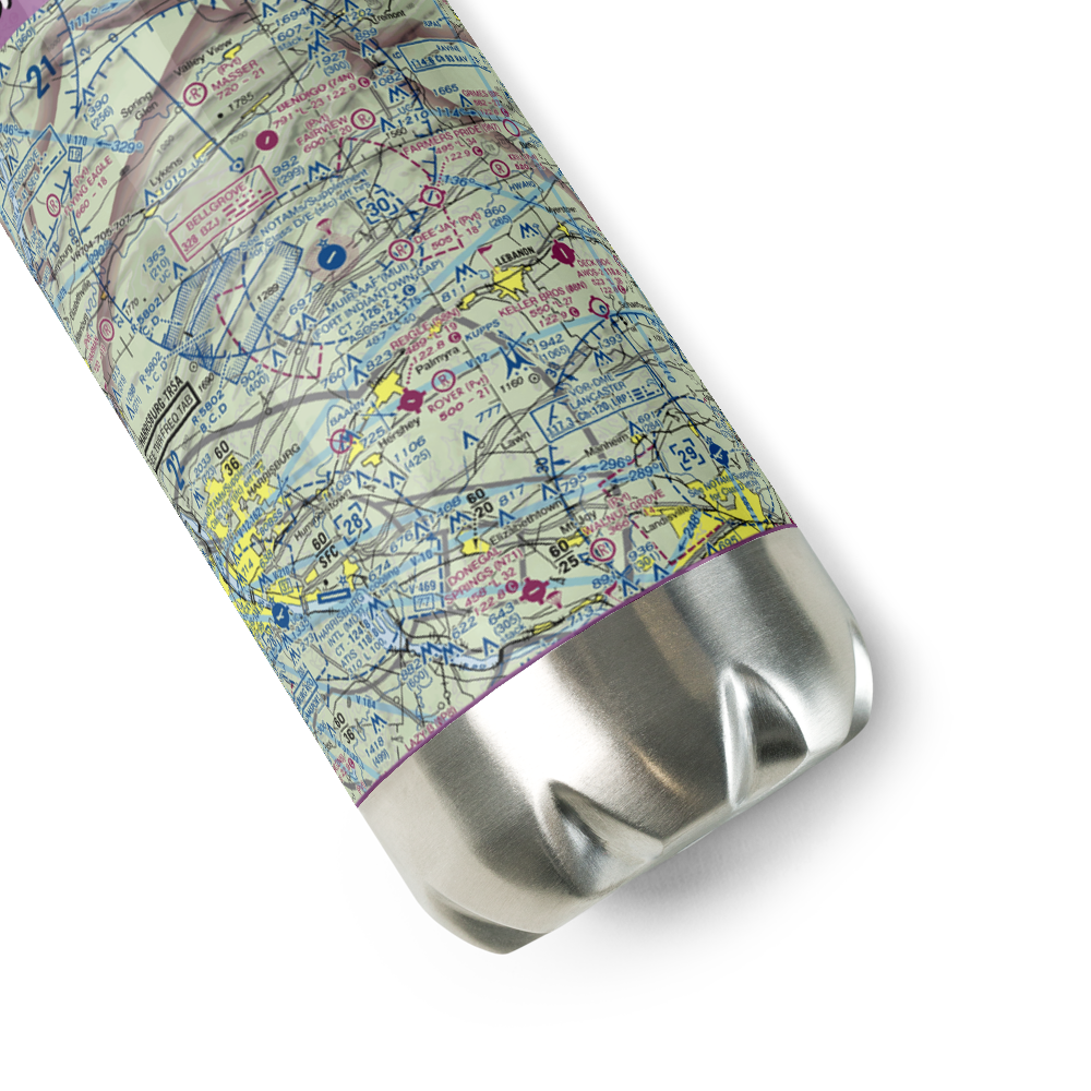 Sky Classics Field (7PS4) VFR Sectional Water Bottle 