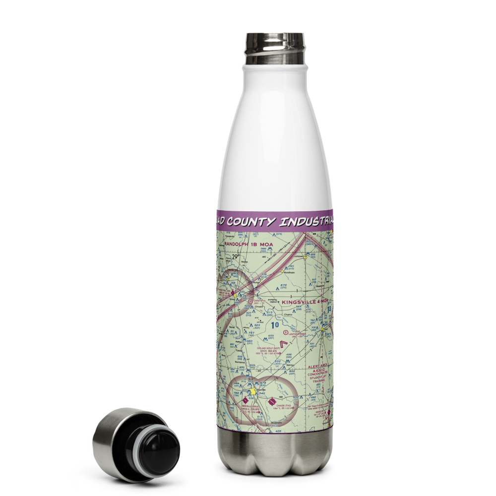 Goliad County Industrial Airpark (7T3) VFR Sectional Water Bottle 
