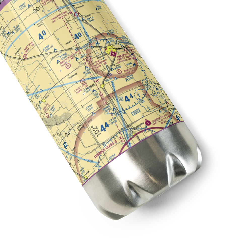 Quarterway Airport (7TA3) VFR Sectional Water Bottle 
