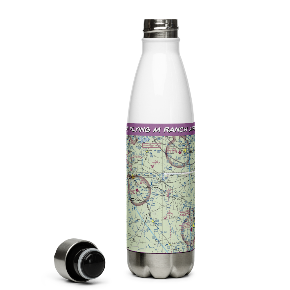 Flying M Ranch Airport (7TA7) VFR Sectional Water Bottle 