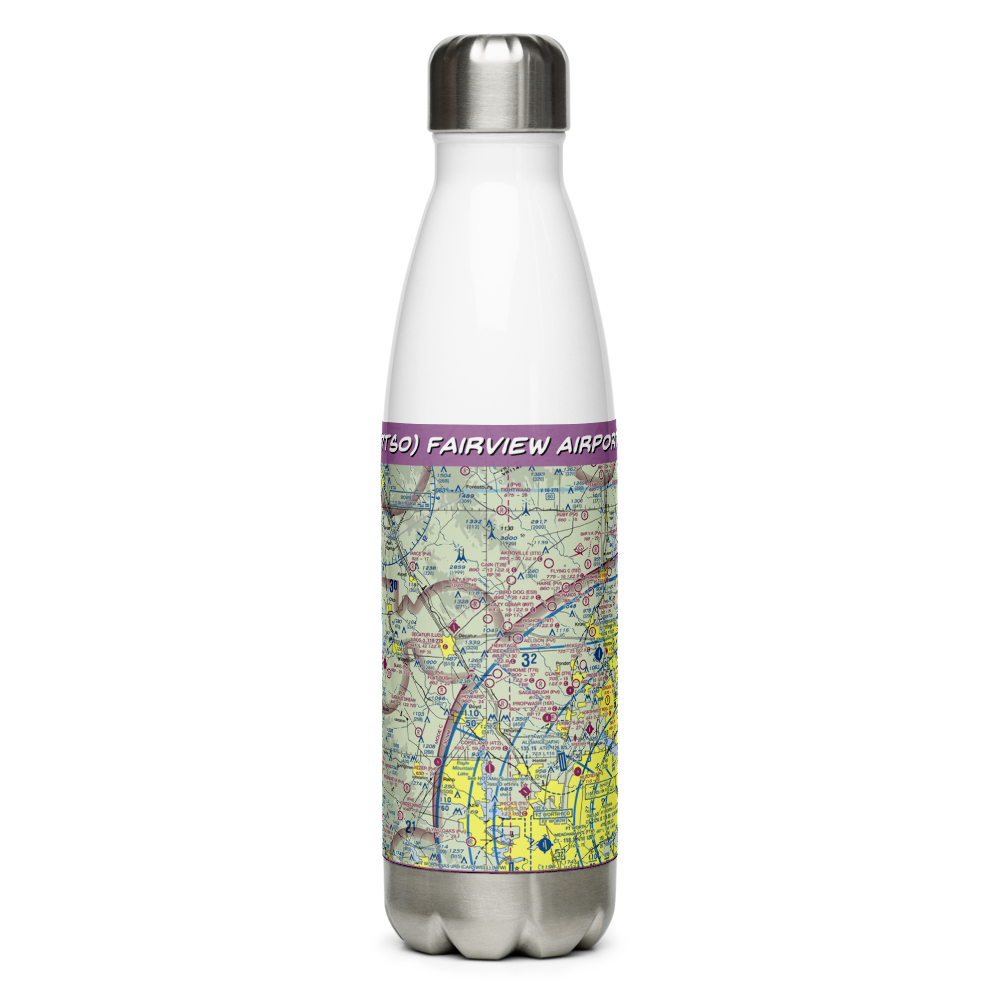 Fairview Airport (7TS0) VFR Sectional Water Bottle 
