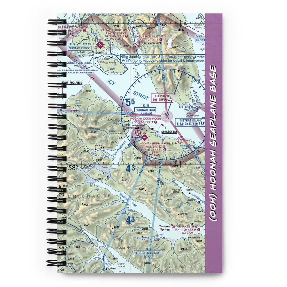 Hoonah Seaplane Base (OOH) VFR Sectional Notebook 