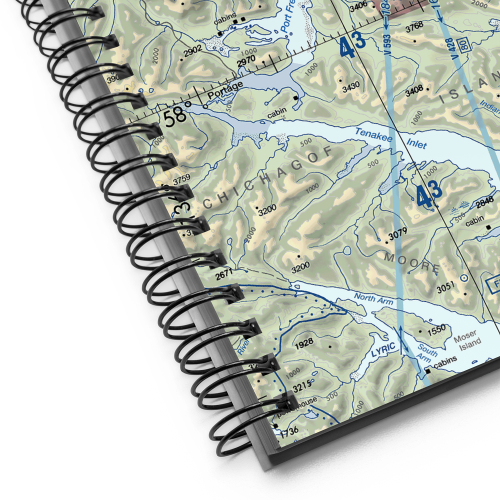 Hoonah Seaplane Base (OOH) VFR Sectional Notebook 