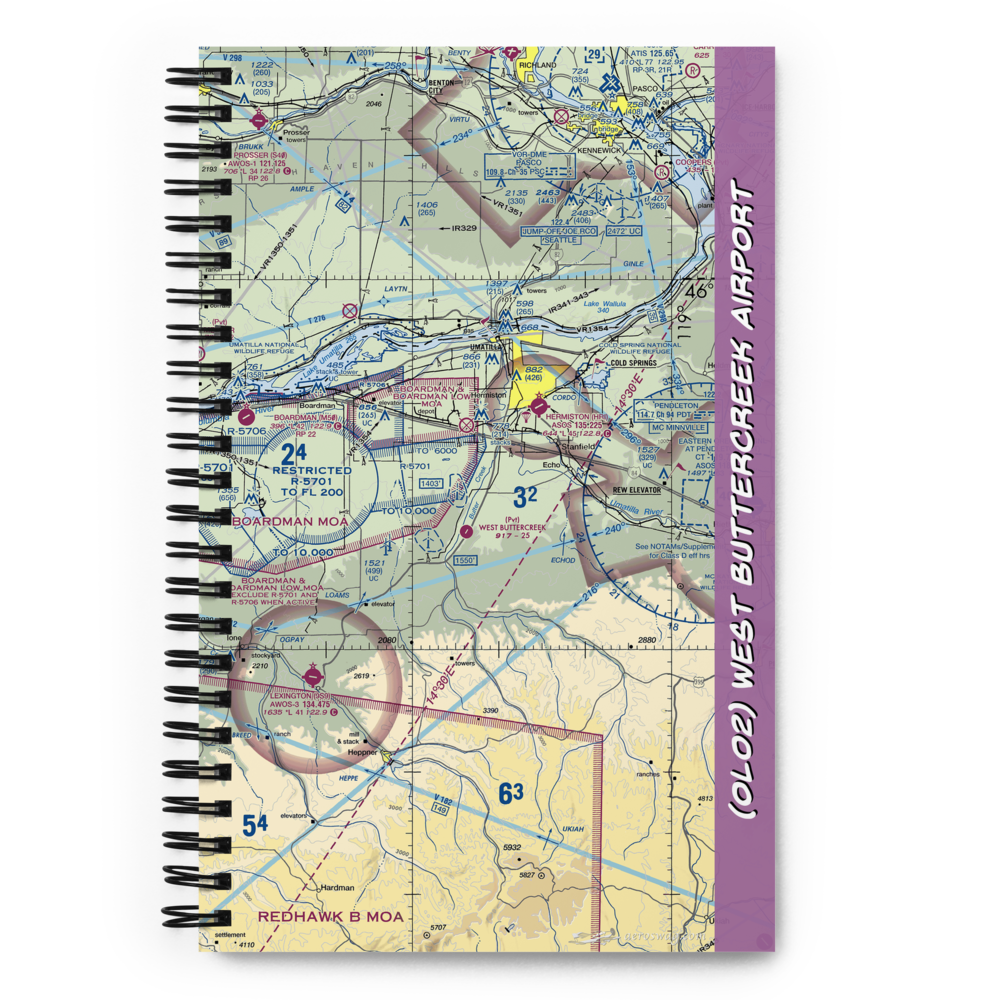 West Buttercreek Airport (OL02) VFR Sectional Notebook 