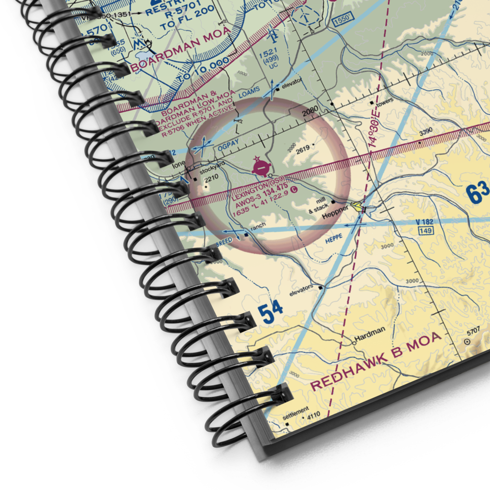 West Buttercreek Airport (OL02) VFR Sectional Notebook 