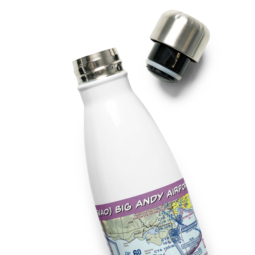 Big Andy Airport (7WA0) VFR Sectional Water Bottle 