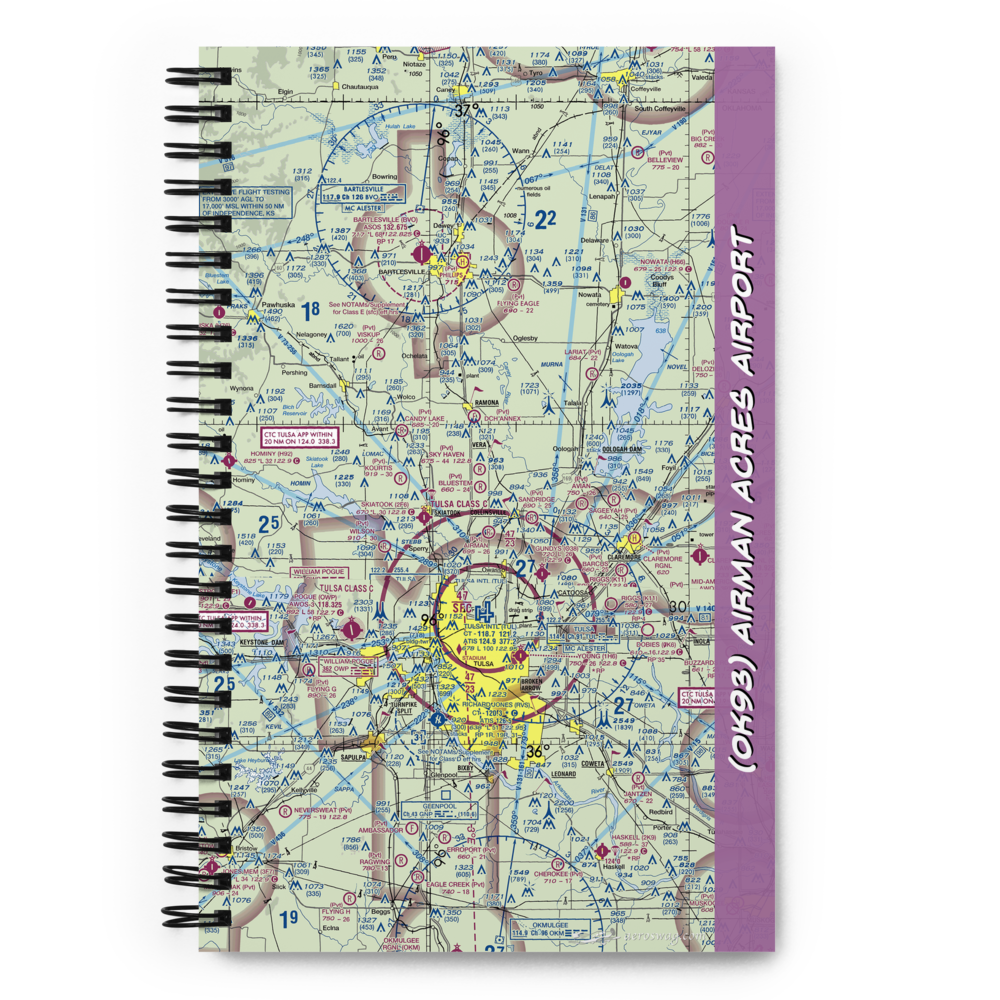 Airman Acres Airport (OK93) VFR Sectional Notebook 