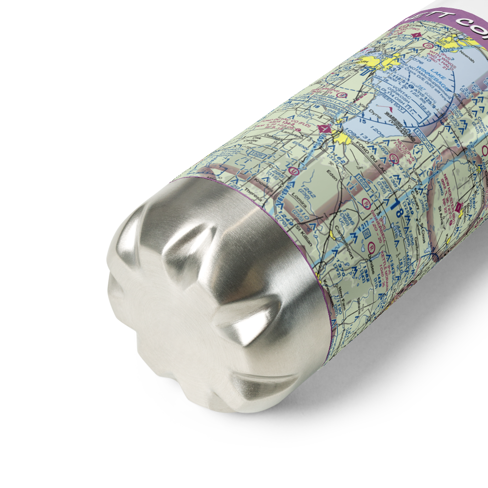 Nett Construction Airport (7WI9) VFR Sectional Water Bottle 