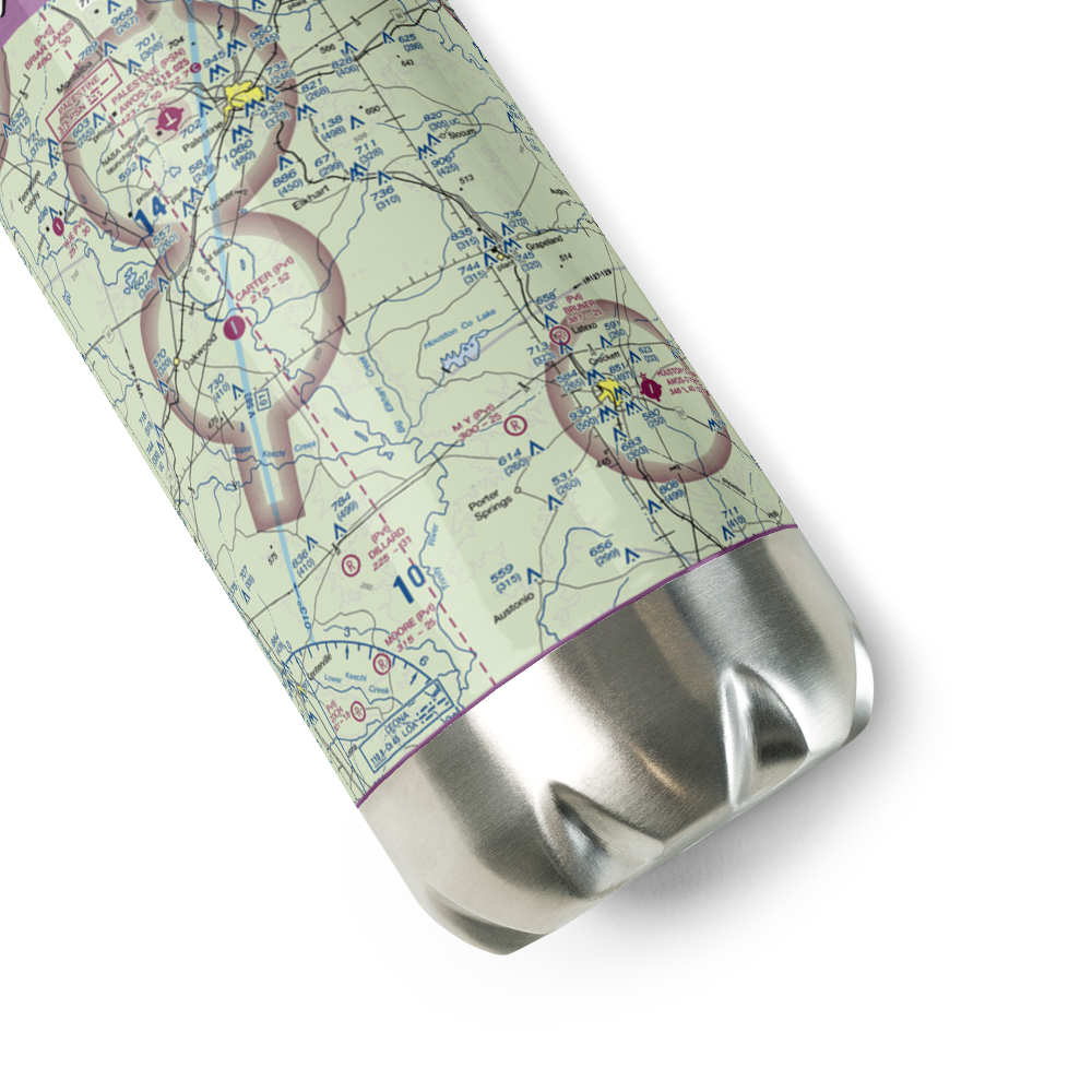 W C Ranch Airport (7XS3) VFR Sectional Water Bottle 