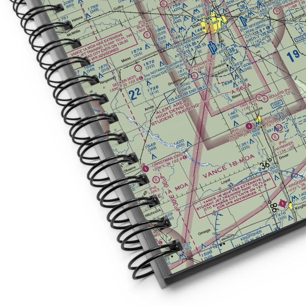 F.W. Zaloudek Airport (OK66) VFR Sectional Notebook 