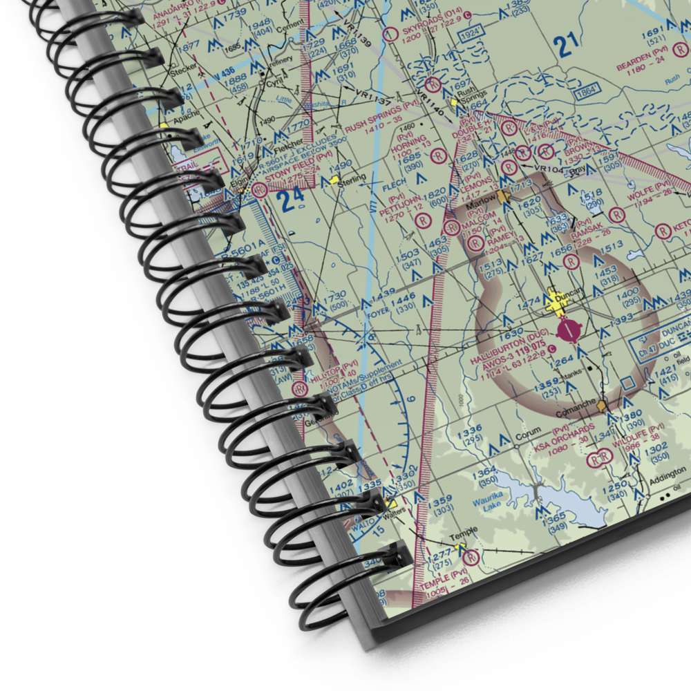 Drifting G Ranch Airport (OK60) VFR Sectional Notebook 