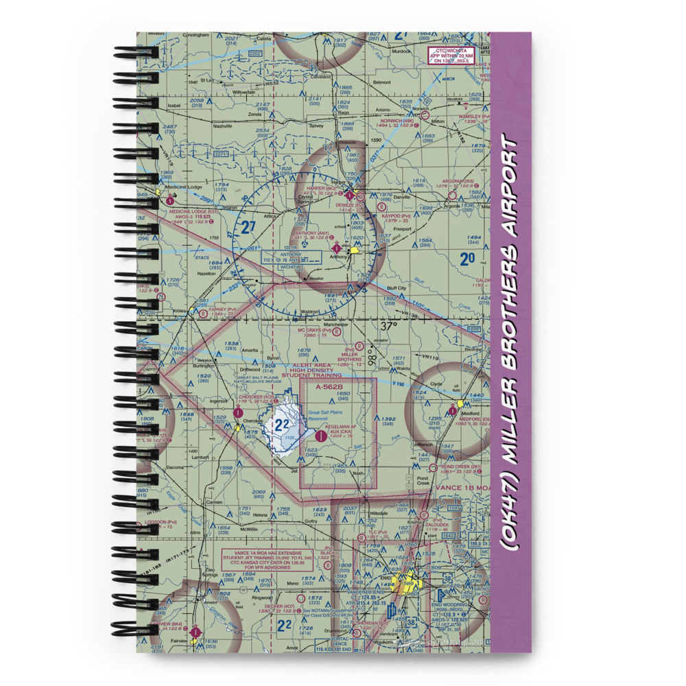 Miller Brothers Airport (OK47) VFR Sectional Notebook 