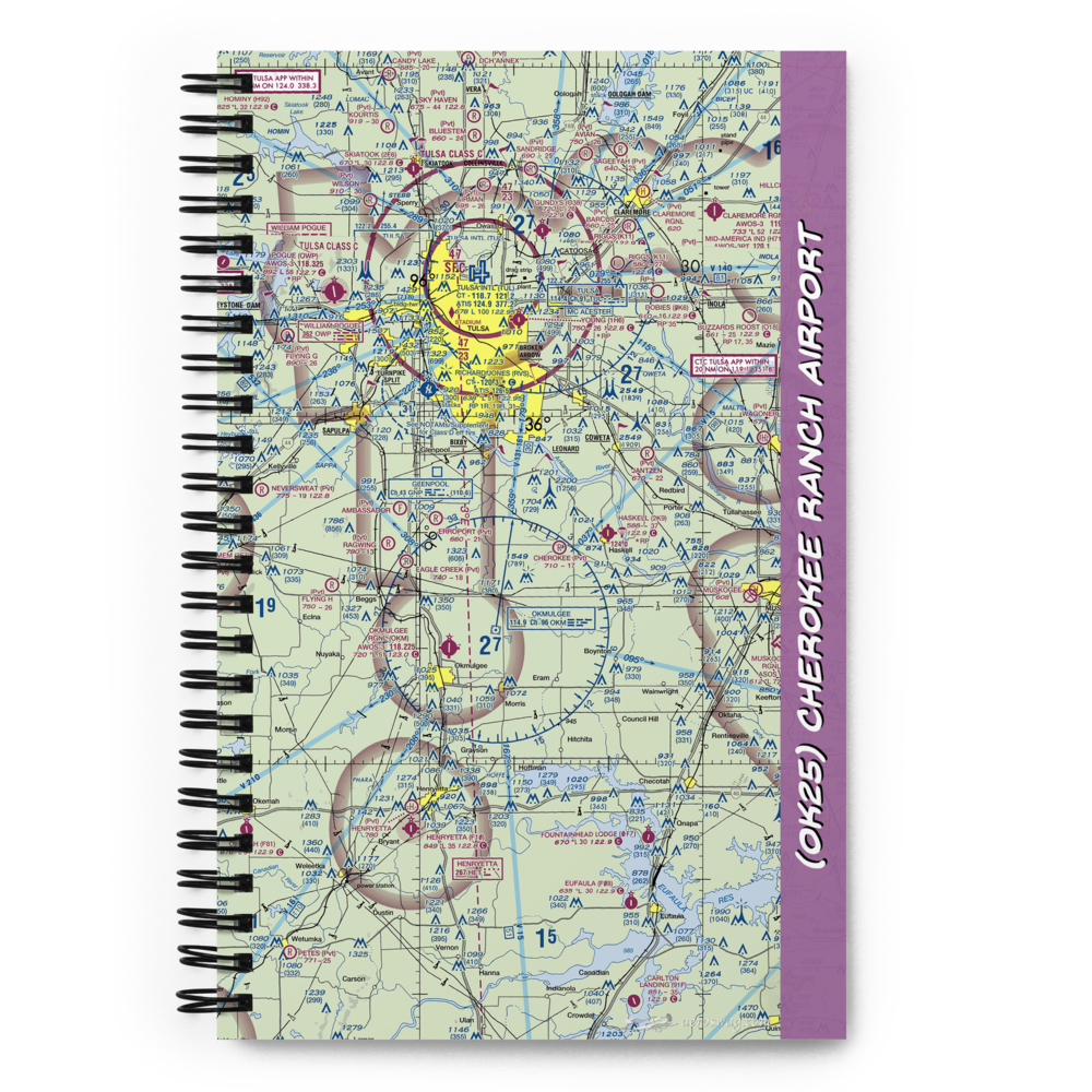 Cherokee Ranch Airport (OK25) VFR Sectional Notebook 