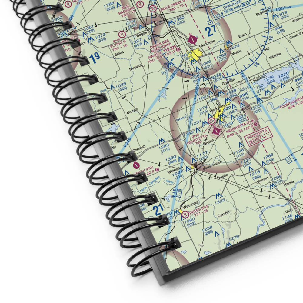 Cherokee Ranch Airport (OK25) VFR Sectional Notebook 