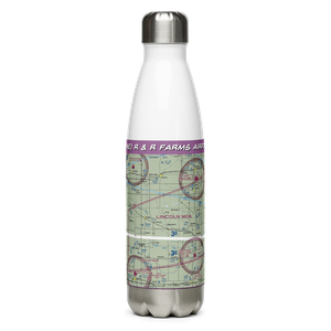 R & R Farms Airport (80NE) VFR Sectional Water Bottle