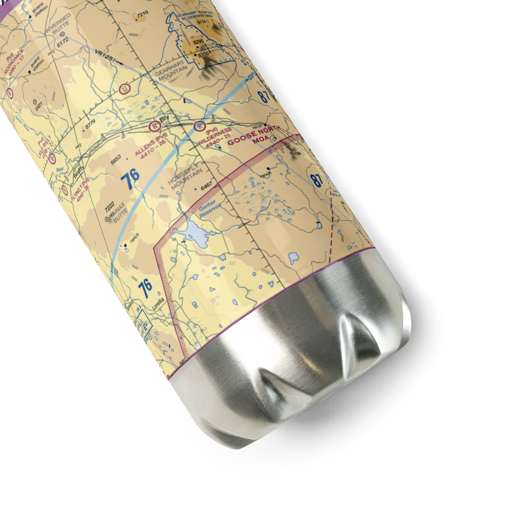 Wilderness Airport (80OR) VFR Sectional Water Bottle 