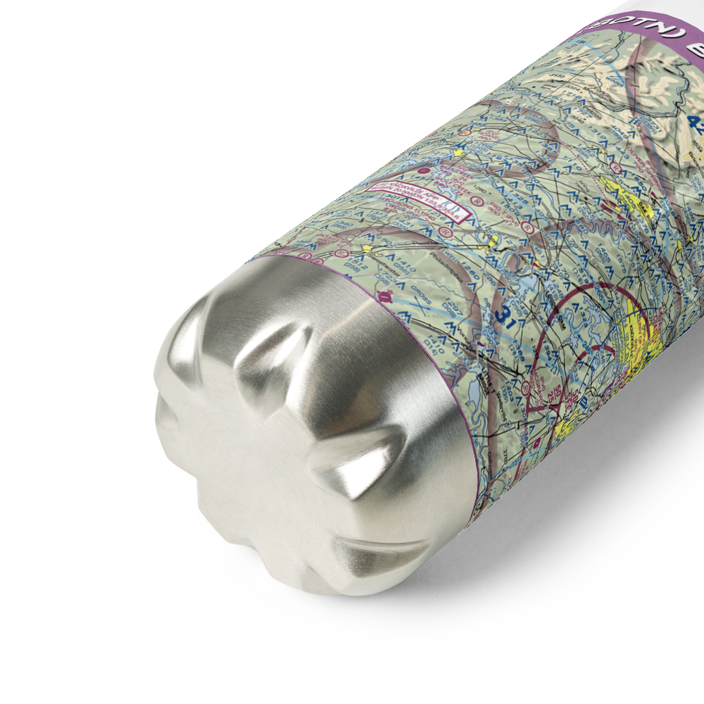 Big T Airport (80TN) VFR Sectional Water Bottle 