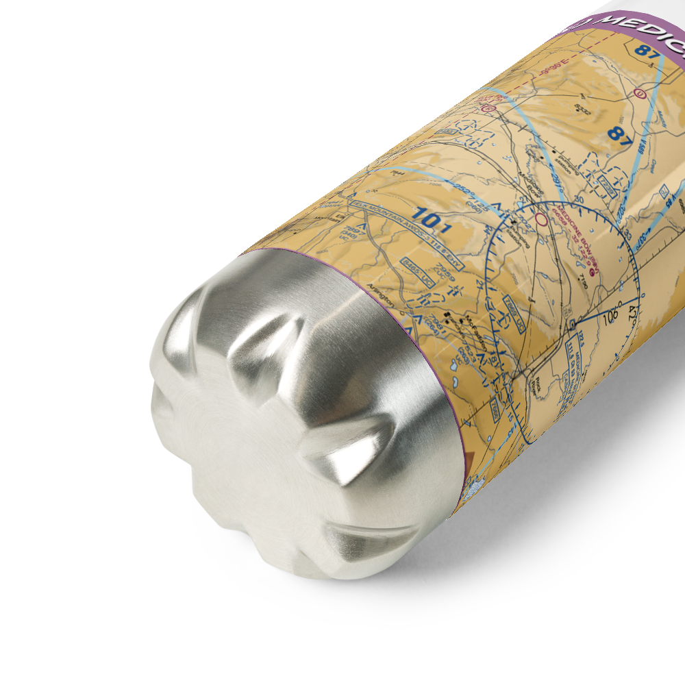 Medicine Bow Airport (80V) VFR Sectional Water Bottle 